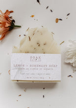 Load image into Gallery viewer, Lemon And Rosemary Soap Bar