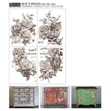 Load image into Gallery viewer, May&#39;s Roses IOD Decor Image Transfer
