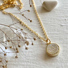 Load image into Gallery viewer, Tenerife Druzy Pendant Necklace