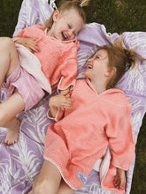 Load image into Gallery viewer, The Pebble Kids Poncho - Coral
