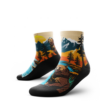 Load image into Gallery viewer, Quarter Socks - Grizzly Bear