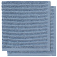 Load image into Gallery viewer, Ripple Dishcloths Set of 2 - Slate Blue