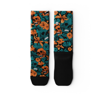 Load image into Gallery viewer, Crew Socks - Summer Skeletor