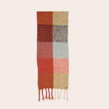 Load image into Gallery viewer, Checked Scarf XL Fringes - Safari Green