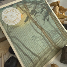 Load image into Gallery viewer, Swedish Dish Cloth - Moon Shadow Moonlight & Trees