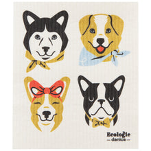 Load image into Gallery viewer, Swedish Dish Cloth - Uptown Dogs