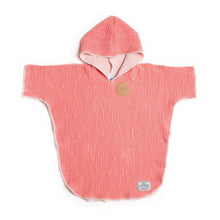 Load image into Gallery viewer, The Pebble Kids Poncho - Coral