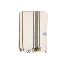 Load image into Gallery viewer, The Willow Stripe Towel - Khaki