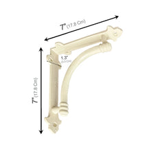 Load image into Gallery viewer, 7" Slim Half Round Bracket - Antique White