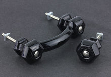 Load image into Gallery viewer, Pull - Antique Milk Glass, Black Onyx