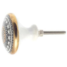 Load image into Gallery viewer, Ceramic Knob - Blue & White