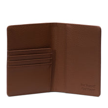 Load image into Gallery viewer, Raynor Vegan Leather Passport Holder - Saddle Brown