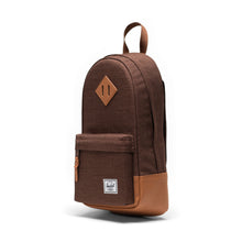 Load image into Gallery viewer, Heritage Shoulder Bag - Potting Soil Crosshatch/ Natural