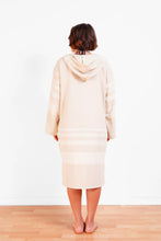Load image into Gallery viewer, The Gale Terry Lined Zip Poncho - Beige