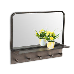Rectangle Mirror with 5 Hooks ( in Store Pick Up Only)