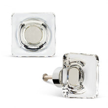 Load image into Gallery viewer, Square Flat Clear Knob Large