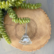 Load image into Gallery viewer, Water Rose Glass Knob, Gold Cap