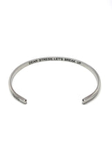 Load image into Gallery viewer, Dear Stress, Let&#39;s Break Up Bangle - Stainless Steel
