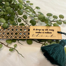 Load image into Gallery viewer, Wooden Bookmark - A Drop Of Ink