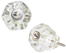 Load image into Gallery viewer, Glass Honeycomb Knob - Clear