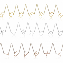 Load image into Gallery viewer, Asymmetrical Necklace Letter I - Silver