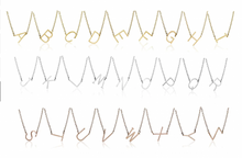 Load image into Gallery viewer, Asymmetrical Necklace Letter I - Silver