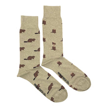 Load image into Gallery viewer, Men&#39;s Beaver &amp; Log Socks
