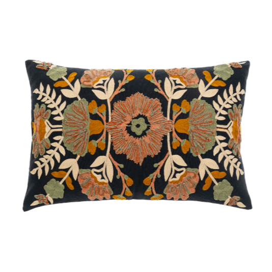 16x24 Aster Embroidered Pillow