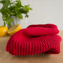 Load image into Gallery viewer, Ripple Dishcloths Set of 2 - Red
