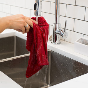 Ripple Dishcloths Set of 2 - Red