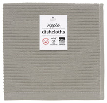 Load image into Gallery viewer, Ripple Dishcloths Set of 2 - London Grey
