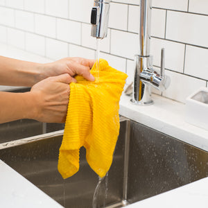 Ripple Dishcloths Set of 2 - Lemon