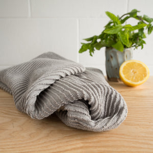 Ripple Dishtowel - London Grey