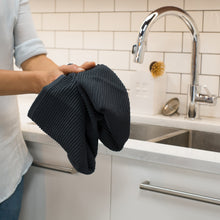 Load image into Gallery viewer, Ripple Dishtowel - Black
