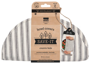 Bowl Cover - Ticking Stripe