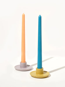 Mesa Concrete Candlestick Holder - Canary