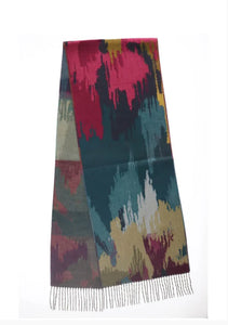 Abstract Cashmink Scarf - Alexandrit