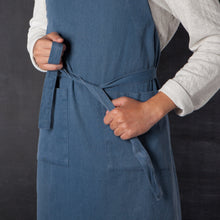 Load image into Gallery viewer, Heirloom Apron - Stonewash Midnight Blue
