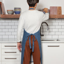 Load image into Gallery viewer, Heirloom Apron - Stonewash Midnight Blue
