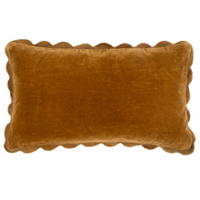 Load image into Gallery viewer, 21x12 Velvet Scallop Pillow - Bronze
