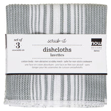 Load image into Gallery viewer, Scrub-It Dish Cloths Set of 3 - London Grey
