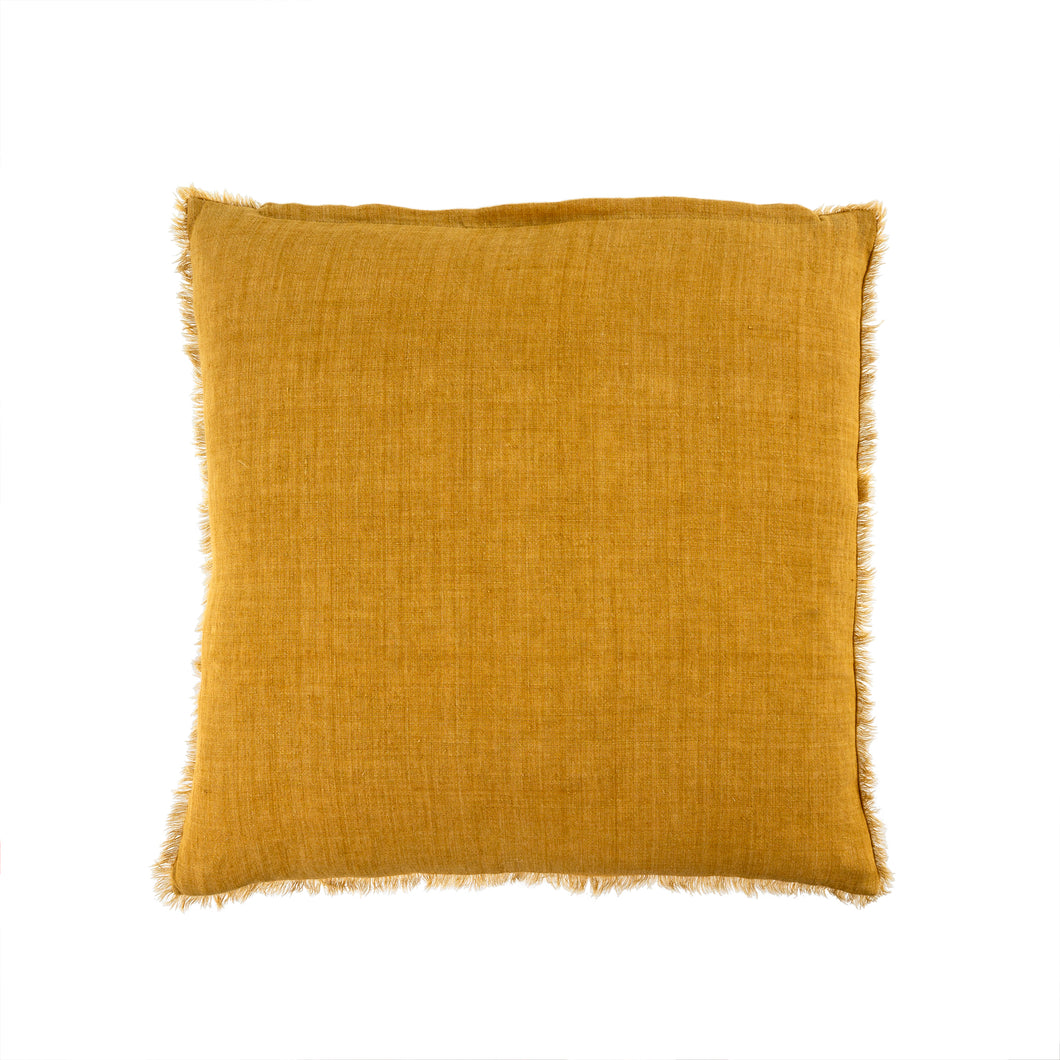 24x24 Lina Linen Pillow - Honey