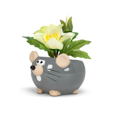 Load image into Gallery viewer, Mouse Planter Mini - Grey
