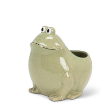 Load image into Gallery viewer, Large Sitting Frog Planter
