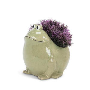 Large Sitting Frog Planter