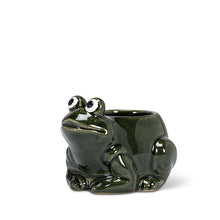 Load image into Gallery viewer, Small Crouched Frog Planter
