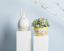 Load image into Gallery viewer, Egg Planter with Bow - Yellow
