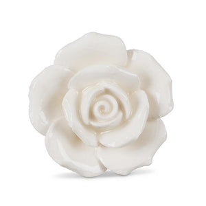 Rosette Knob - White