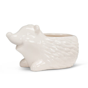 Small Hedgehog Planter - White