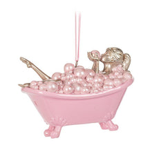 Load image into Gallery viewer, Lady In Pink Bathtub Ornament
